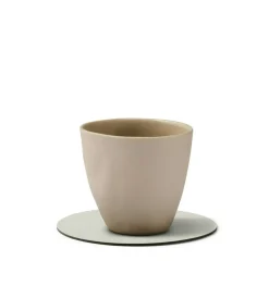 Circle Reversible Coaster 10 cm, Herbal Dust/Khaki