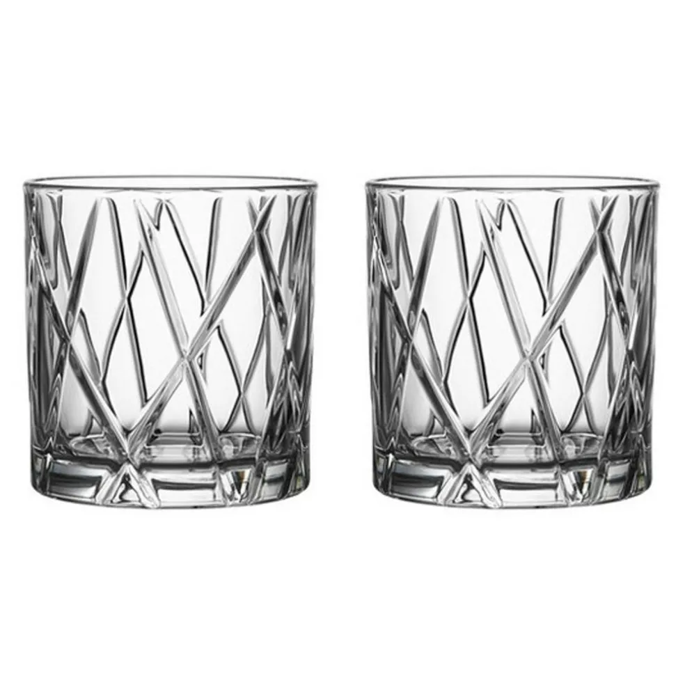 City Whiskey Glass DOF 34 cl, 2 Pcs