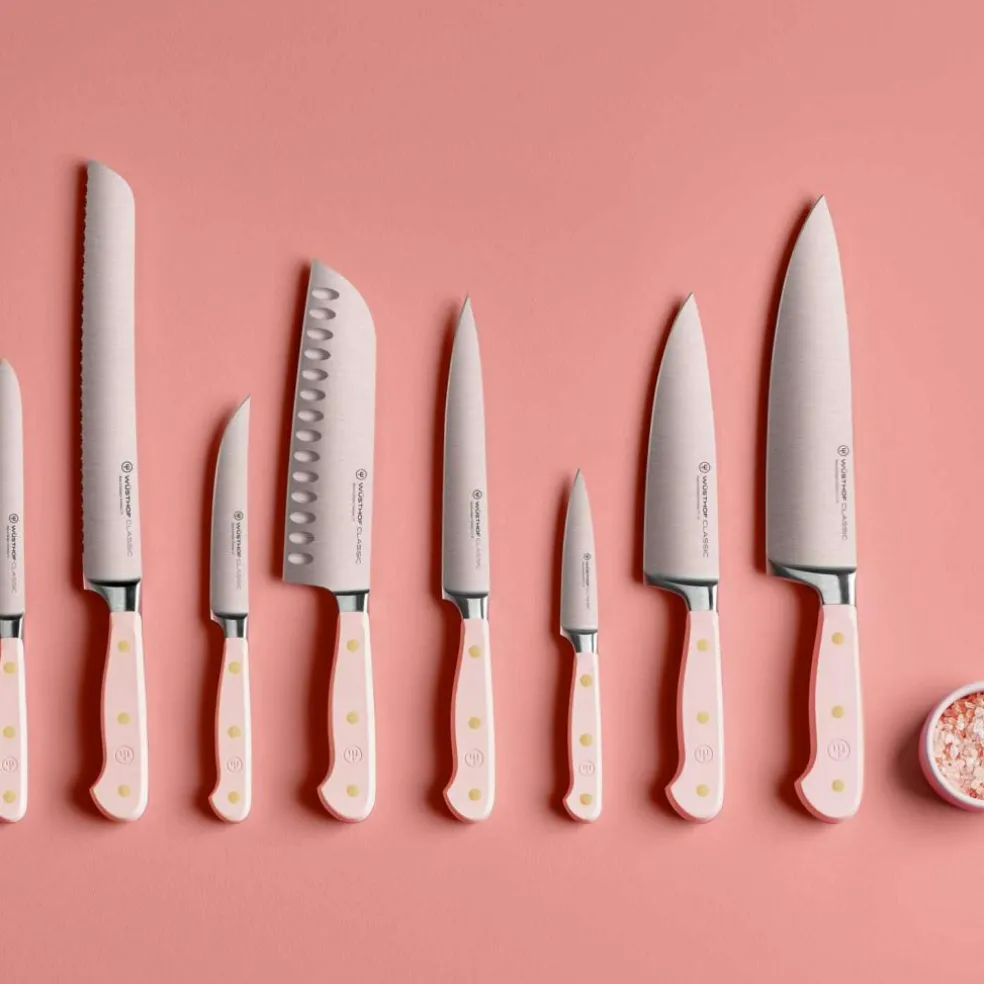 Classic Colour Knife Set With Knife Block 8 Pieces, Wild Blueberry