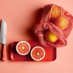 Classic Colour Santoku Knife 17 cm, Pink Himalayan Salt