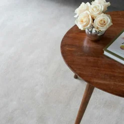 Classic Solid Rug 180X270 cm, Bone White