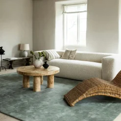 Classic Solid Rug 180X270 cm, Bone White