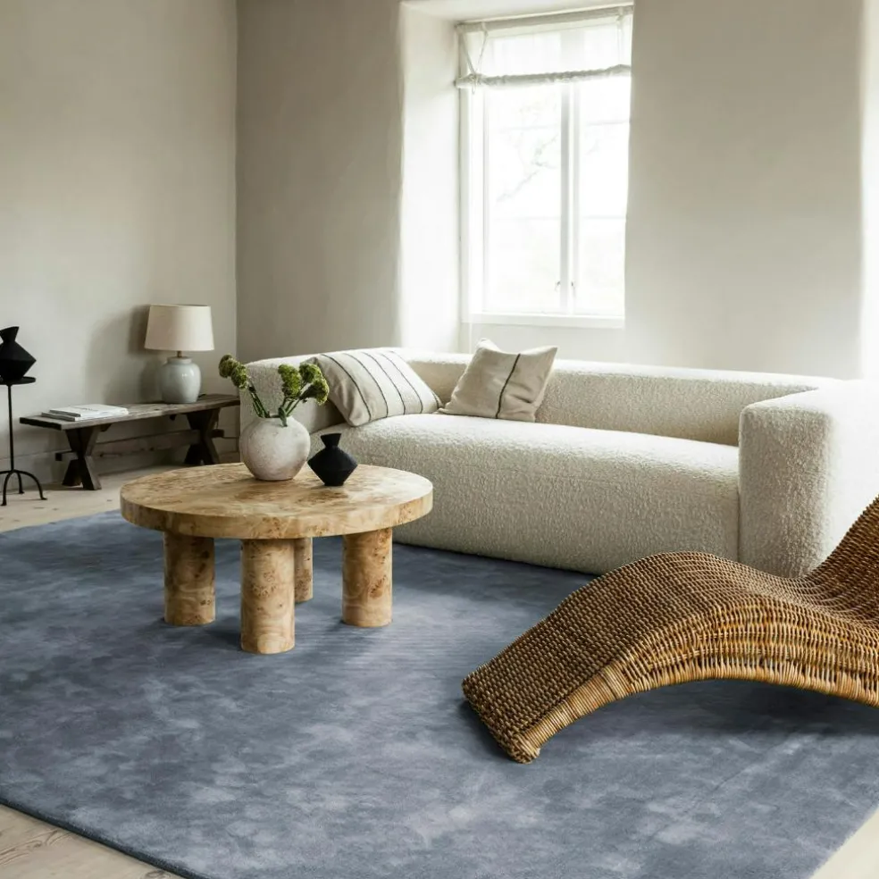Classic Solid Rug 180X270 cm, Bone White