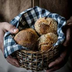 Cloth Napkin 40x40 cm, White/Beige
