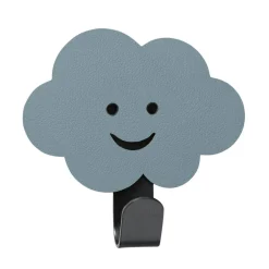 Cloud Hook 8,7x6cm, Nupo Light Blue/Steel Black