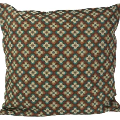 Clover Cushion Cover 50x50 cm, Brown