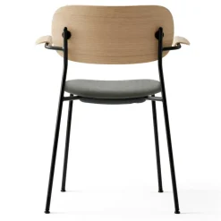 Co Dining Chair Black Steel w. Armrest, Dakar 0250/Natural Oak