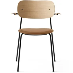 Co Dining Chair Black Steel w. Armrest, Dakar 0250/Natural Oak