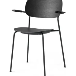 Co Dining Chair Black Steel w. Armrest
