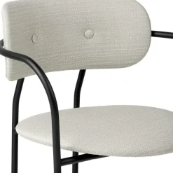 Coco Dining Chair Upholstered With Armrest, Around Bouclé 004