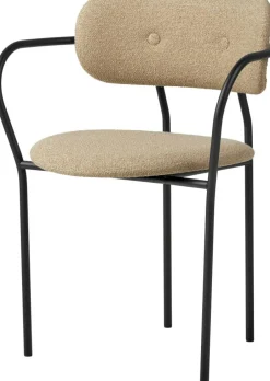 Coco Dining Chair Upholstered With Armrest, Around Bouclé 004