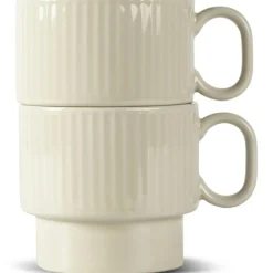 Coffee & More Teacups 2-pack, Beige