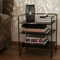 Colby Table Lamp, Sand-Black