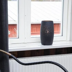 Colby Table Lamp, Sand-Black