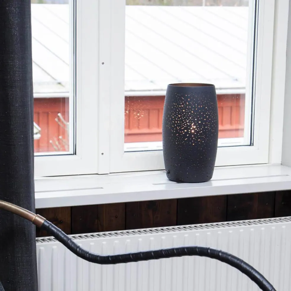 Colby Table Lamp, Sand-Black