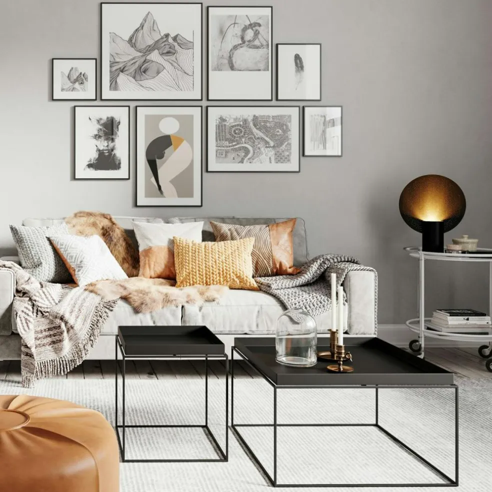 Colby XL Table Lamp, Sand White