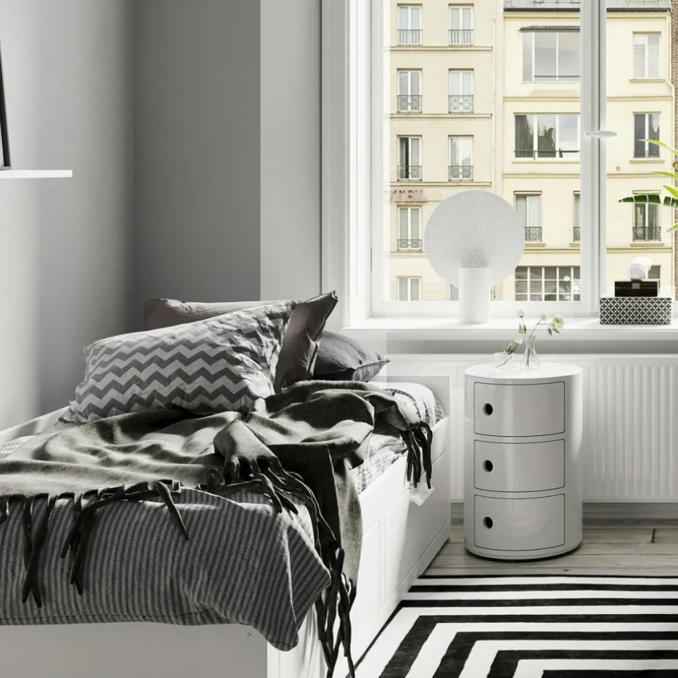 Colby XL Table Lamp, Sand White