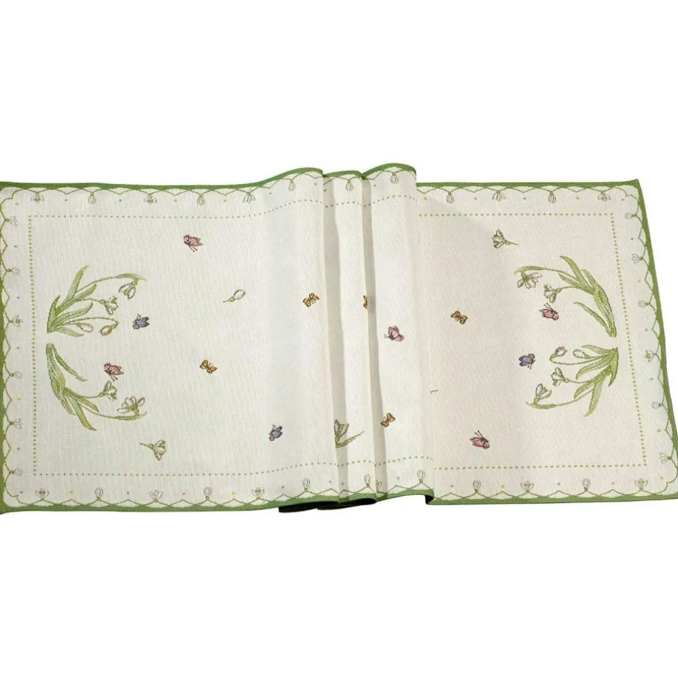 Colourful Spring Runner Snowdrop, 49x143 cm