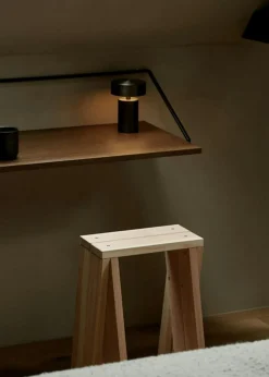 Column Table Lamp Portable Ø12 cm, Aluminium