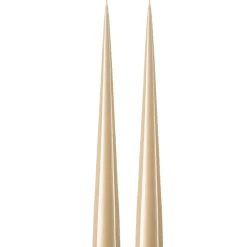 Cone Candles Lacquered 37 cm 2-pack, Eucalytus