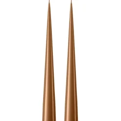 Cone Candles Lacquered 37 cm 2-pack, Eucalytus