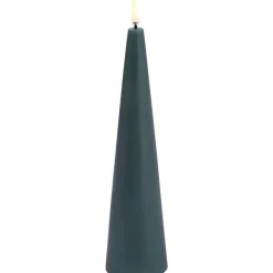 Cone Led Candle Pine Green, 5,8x21,5 cm
