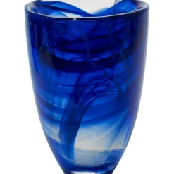 Contrast Vase 20 cm, Blue