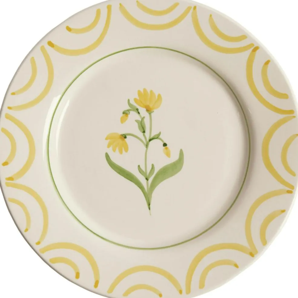 Cottage Flower Plate 28 cm, Blue