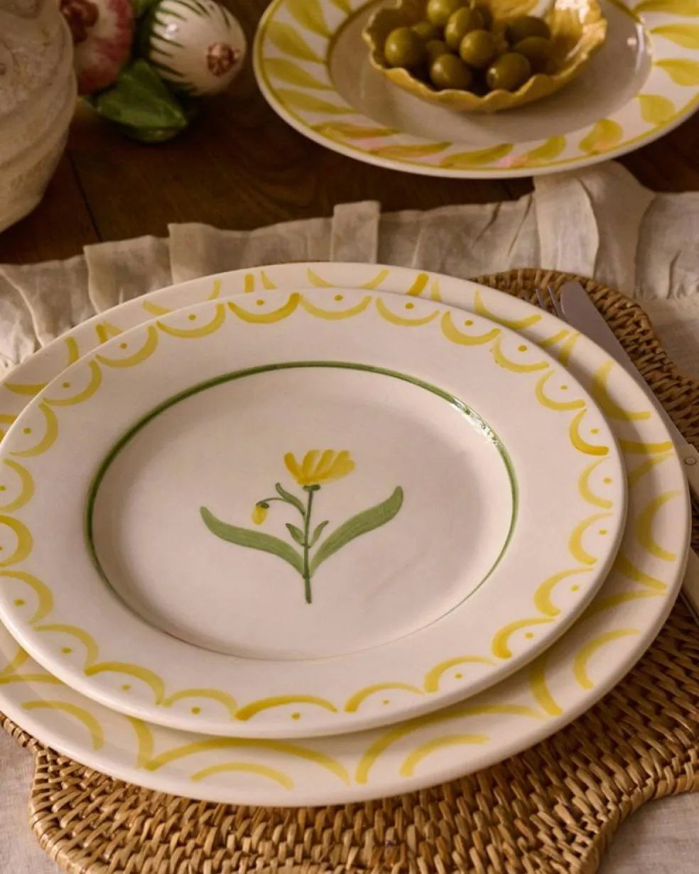 Cottage Flower Plate 28 cm, Blue