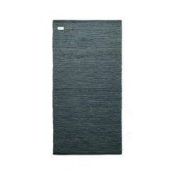 Cotton Rug Steel Grey, 60x90 cm