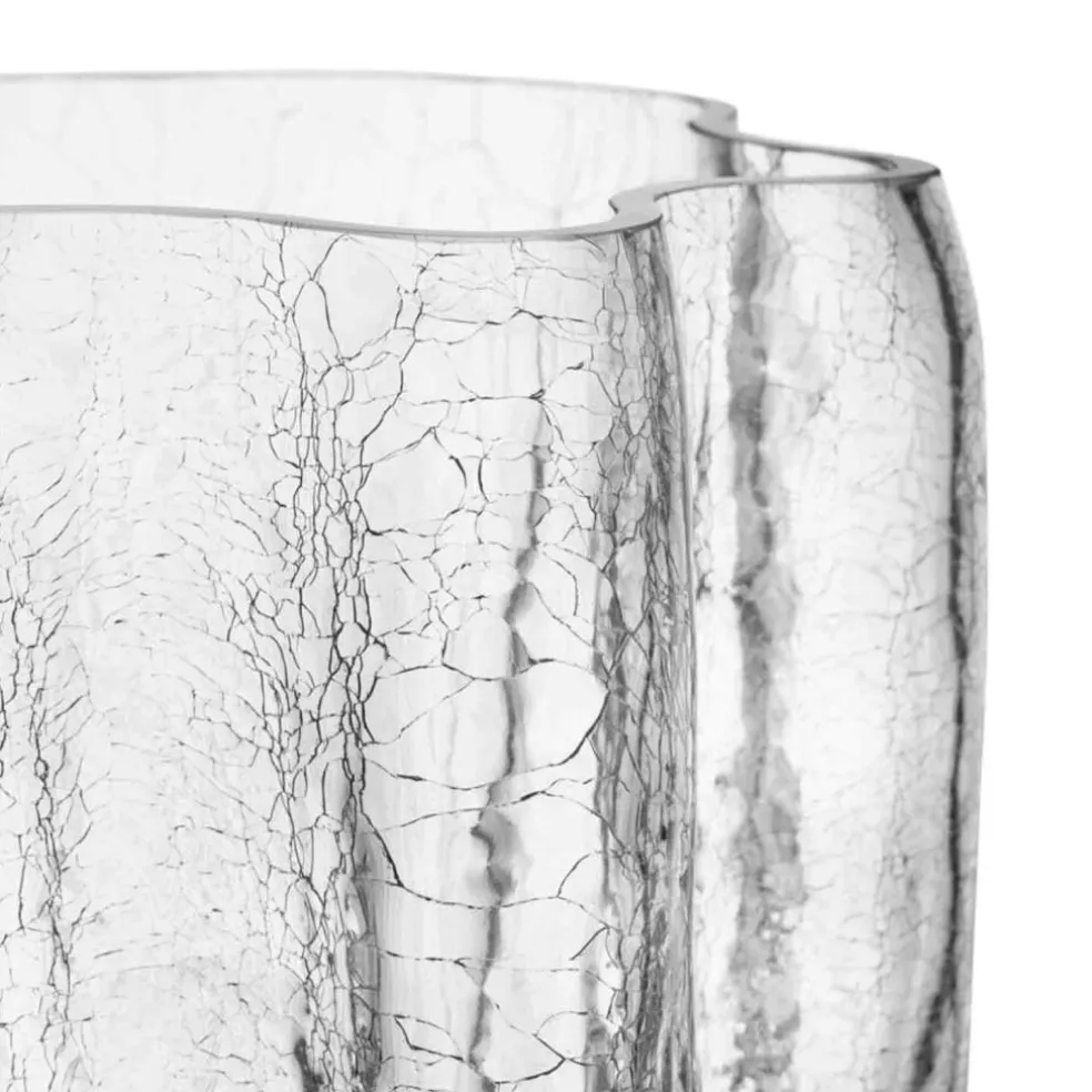 Crackle Vase 37 cm, Clear