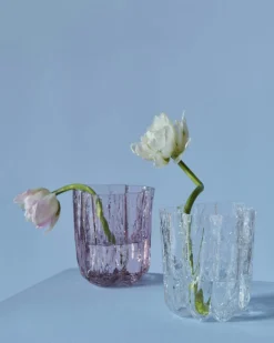 Crackle Vase 121 mm, Clear