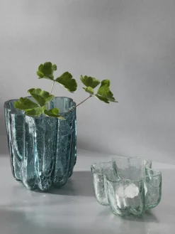 Crackle Vase 121 mm, Clear