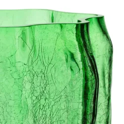 Crackle Vase Green, 37 cm