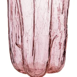 Crackle Vase, 21x27 cm, Pink