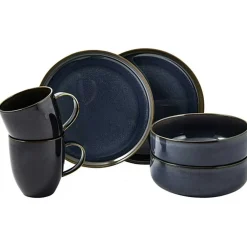 Crafted Denim Breakfast Set 6 Pieces