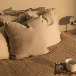 Crinkle Cushion 50x50 cm, Green