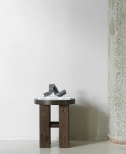 Crooked One Candlestick, Bronze