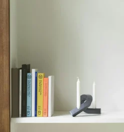 Crooked Two Candlestick, Bronze