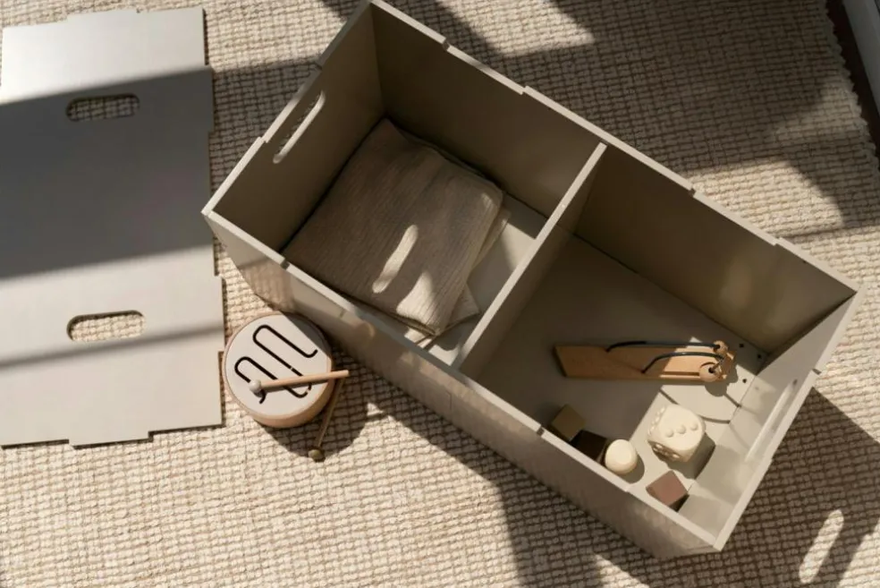 Cube Long Storage 36x72 cm, Birch