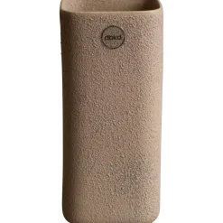 Cube Vase H20 cm, Shiny Mole