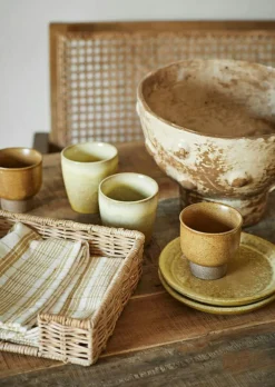 Cup Ø7,5 cm, Green / Light Yellow