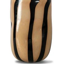 Curt Vase 30 cm, Black / Beige