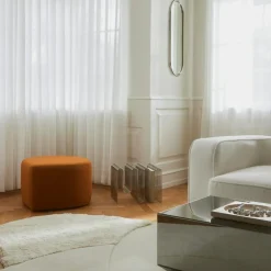 Curva Magazine Rack, Silver