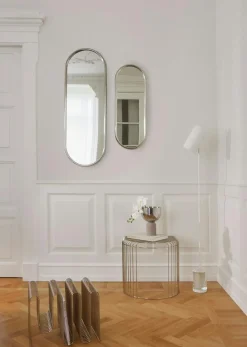 Curva Magazine Rack, Silver