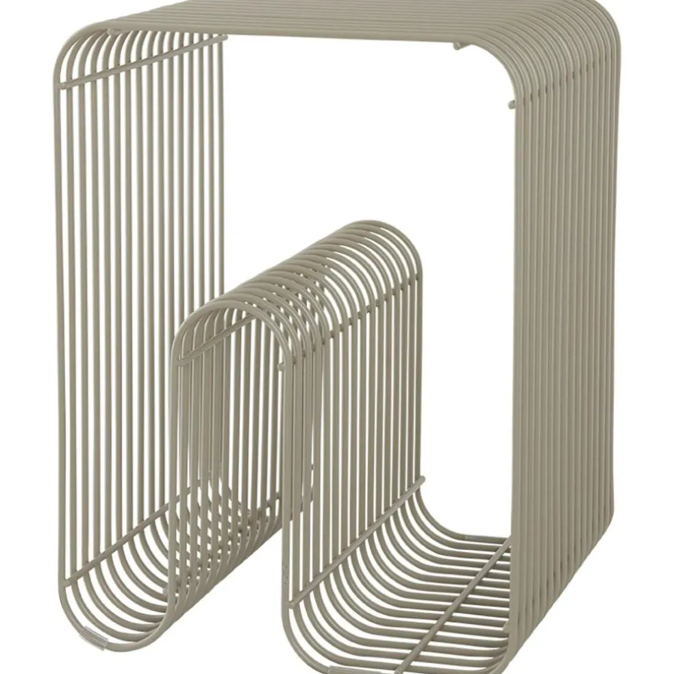 Curva Stool, Silver