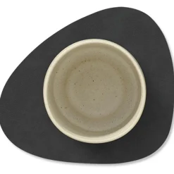 Curve Glass Coaster Nupo 11x13 cm, Light Grey