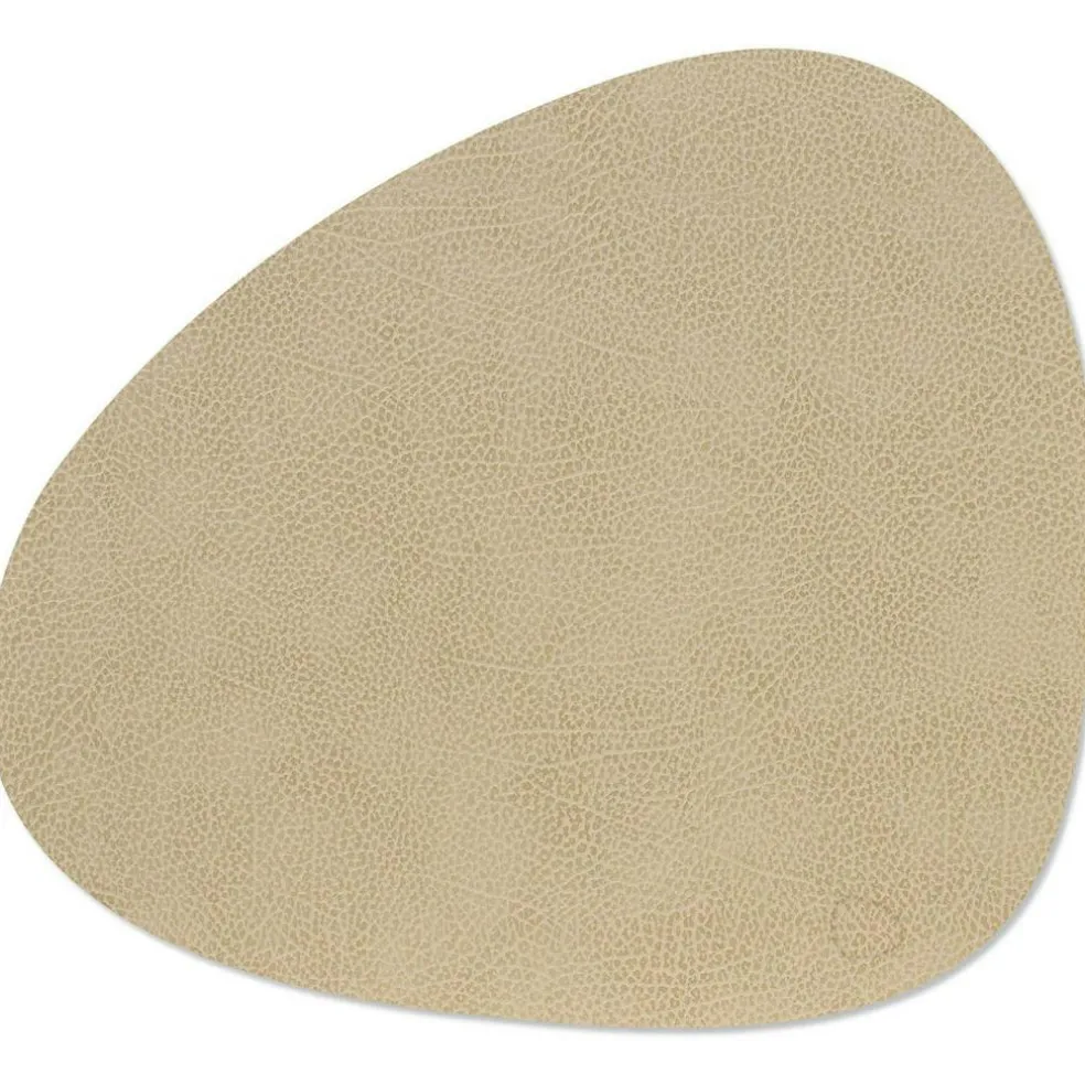 Curve L Placemat Table Mat, 37x44 cm, White/Gray