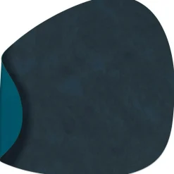 Curve L Reversible Table Mat 37x44 cm, Petrol/Midnight Blue