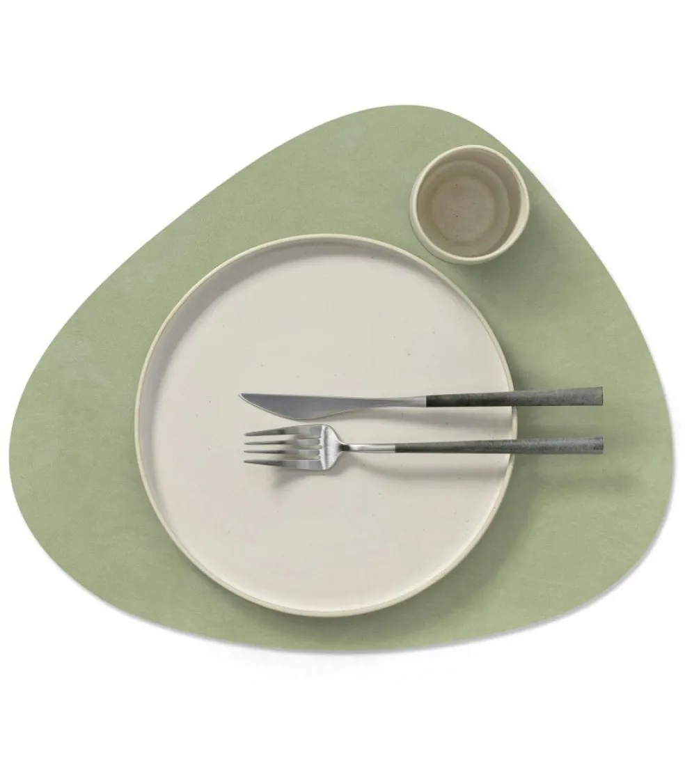 Curve L Reversible Table Mat 37x44 cm, Petrol/Midnight Blue